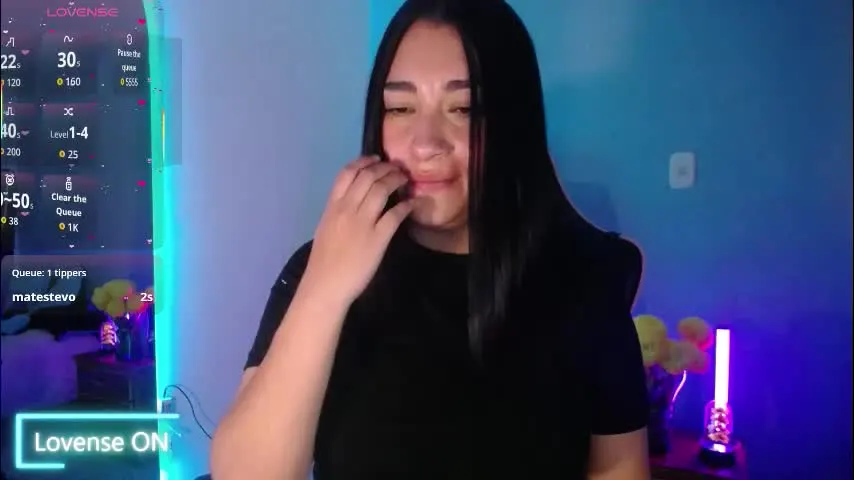 _santalove_ — Lovense: Interactive Toy that vibrates with your Tips - Goal is : Flas Tits + Cream #vibes #latina #smalltits #braces #smoke #bigass #colombiangirl #teen #natural